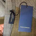 Piazza Sempione NWT  virgin wool blend a line dress w/ pockets colorblock sz 42 Photo 6