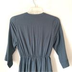 Jenni Kayne  Seersucker Blue Stripe Long Shirtdress size small with pockets Photo 9