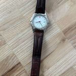 Wenger S.A.K. Edition Watch Stainless Case White Dial Brown Leather Date Window Silver Photo 5