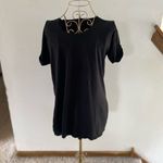 J.Crew double side split black short sleeve tee size S 100% cotton Photo 10