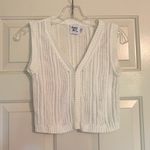 Princess Polly  White Isaac Knit Stretch Lightweight Vest Top Photo 1