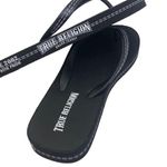 True Religion  Iliana Black White Sandals Flip Flops Women's Size 7 Photo 0