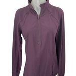 Lululemon Women's Purple Long Sleeve Quarter Zip Workout Athletic Top Size 10 Photo 0