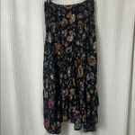 Natural Life  100% Cotton Dark Floral Maxi Skirt Size L/XL Boho Photo 6
