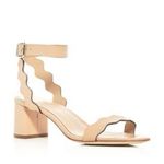 Loeffler Randall Emi Emi Scalloped Leather Block Heel Sandals Nude Photo 9