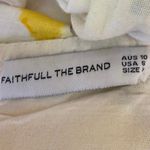 Faithfull the Brand El Rio 100% Linen Yellow Floral Cutout A Line Maxi Dress 6 Photo 5