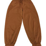 Aerie Pants Womens X Small Orange Satin Joggers High Rise Photo 0