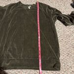 & Other Stories & Other Stories Green Velour Crewneck Pullover- Size 6 Photo 5