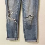 American Eagle  Boy Crop Distressed Boyfriend Jeans Womens 2 Blue Baggy Casual Photo 7