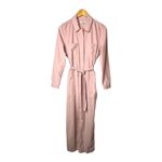 Madewell Pink Corduroy Belted Jumpsuit Coveralls Long Sleeve Women Size 4 Photo 3