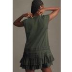 Anthropologie Daily Practice Dark Green Solid Set Mini Dress Pleated Size XL NEW Photo 7