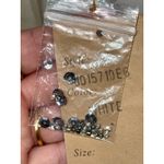 NWT Mandalay White Silk Navy Blue Beaded Sequin Mini Evening Dress Womens Size 6 Photo 12