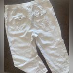 Chico's Chico’s 100% Linen Cropped Pant in Off White - size 1.5 (med/10) Photo 7