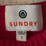Sundry  Bright Pink Sweater Size Small‎ Polyester Blend Photo 3