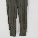 Lululemon  Align Ribbed Jogger Pants Olive Green Size 4 Drawstring Pockets Photo 3