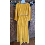 Size L//Vintage 70s Velour Lounge Jumpsuit by Loungees Yellow Size L Photo 1