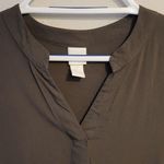 H&M Olive T-Shirt Dress Photo 2