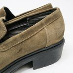 Predictions Vintage 90s  Brown Leather Heeled Loafers Photo 8