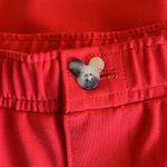Disney NWT  Park Bright Orange / Red Pull On Pant Glitter Gold Logo Medium Photo 6