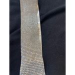 ROTATE Cream Satin Rhinestone Strap Ruffle Dress Mini Party Occasion size S White Photo 5