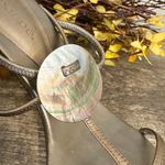 Maripé Maripe Leather Heels Shoes Mother of Pearl Abalone Shell Detail Women’s Size 9 Photo 4