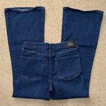 EXPRESS Deep Indigo Flare Jeans Photo 2