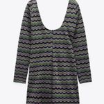 ZARA metallic green purple cutout dress blogger favorite Size M Photo 4