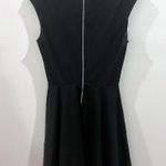 Bar III  black cap sleeve fit and flare dress size medium Photo 2