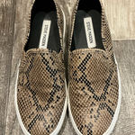 Steve Madden Brown Snake Print Women’s Slip-On Shoes Size 9 Photo 0