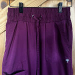 HH Works By Healing Hands Woman's XXS Maroon Scrub Pants‎ Pockets Photo 0