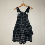 Hot Topic  Grid Print Overall Shorts Photo 6