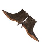 Madewell NWOB  The Emilie Ankle Boots Dark Carob Brown Suede Size 8 Photo 5