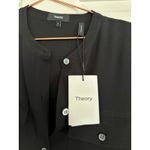 Theory NWT  Women's Black Cargo Shirt Silk Jumpsuit Romper Size 4 Photo 6