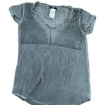 Paige  Green Studded V Neck Tee Top Size Small Photo 0