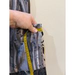 John Mark  Mix Print Patched Button Front Tunic Blouse Top Size 1X Roll Tab Photo 10