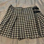White Birch Plaid Black and White Skirt Photo 0