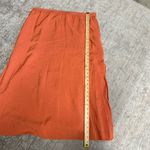 H&M Side Slit Coral Orange stretch Waistband Skirt Photo 4