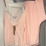 SKIMS  Pink Lace Trim Pajama Sleepwear Set — NWT Photo 1