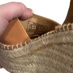 Soludos  Palermo Platform Wedge Tan & Ivory Suede Leather & Braided Jute Size 7.5 Photo 6