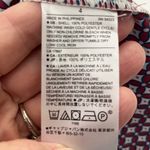 Banana Republic ‎ Red Blue Geometric Print Belted Shirt Dress Size 4 3/4 Sleeve Photo 7