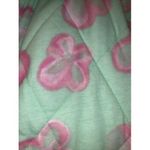 Wild Fable Floral Print Coat Jacket Zip Quilted Women's Size Large Green Pink Photo 3
