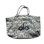 Alo Yoga Women Tote Bag Gray Tie Dye Canvas Cotton NEW Photo 2
