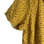 Madewell Kacie Mini Shirtdress Bitsy Bouquet Yellow Floral Size 10 Photo 9