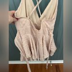Style Rack  Romper‎ with Ruffles and Low Back, Size Medium pink Photo 2