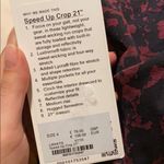 Lululemon NEW SPEED UP CROPS MAROON/BLACK RUNNING TIGHTS LEGGINGS Photo 1