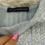 Brandy Melville Blue Floral Print Tank Pajama Top Photo 2