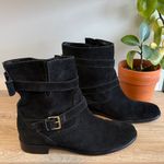 Kate Spade  Sabina Suede Double Buckle Moto Boot Black Size 10 Biker Bikercore Photo 0