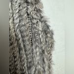 Love Token  Luxuries Genuine Dyed Rabbit Fur Vest Natural Gray. Photo 9