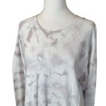 Athleta  Sundown Tie Dye Sweatshirt Lavender Med Tall Crewneck Organic Cotton Photo 3