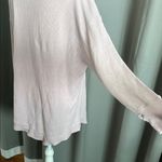 None NWOT Oversized Women's Thermal Pink Sweatshirt Photo 3